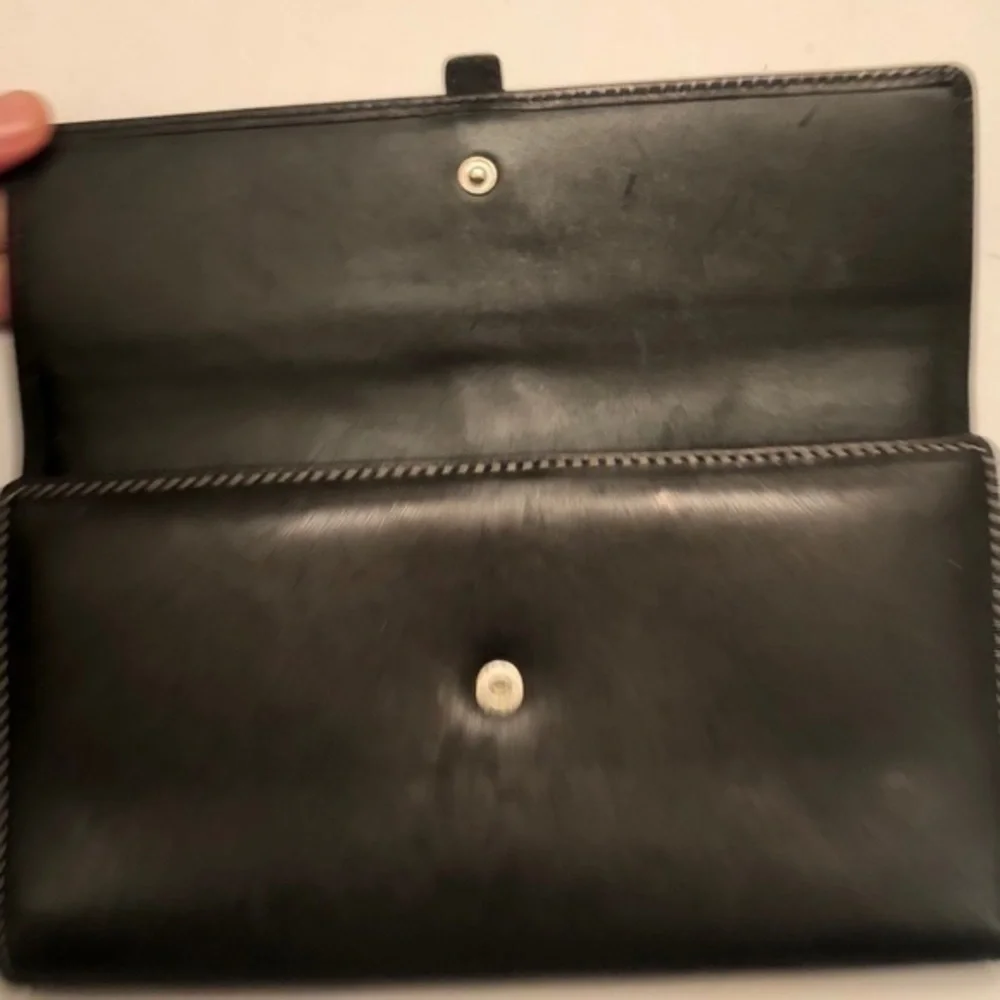 Coach checkbook wallet black leather - Picture 6 of 8